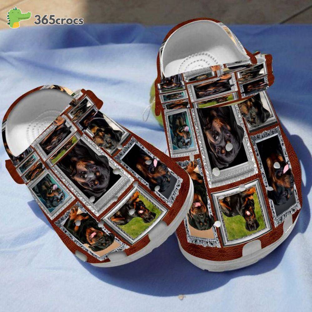 3D Huge Rottweiler Dog Lover Rottweiler Lover Soft Crocs Clog Shoes