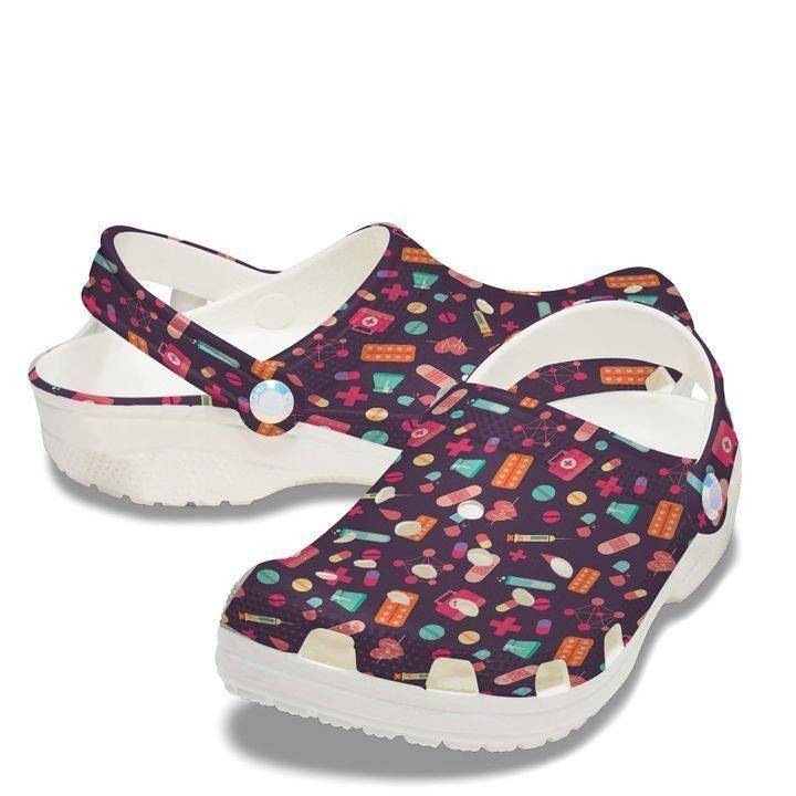 Classic Clogs with Nurse Theme for Healthcare Workers 365crocs