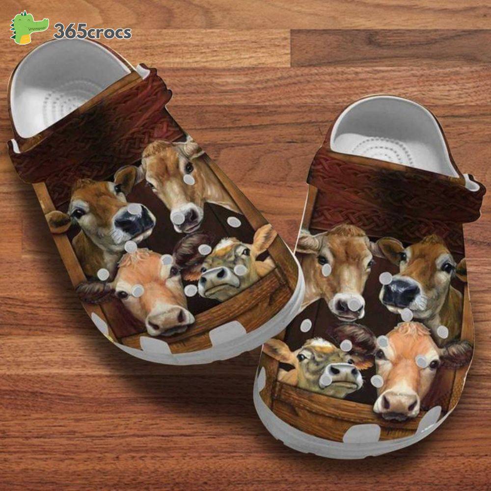 Cows Farms, Cows Band Clog, Gift For Family Members, Cow Lovers Gift