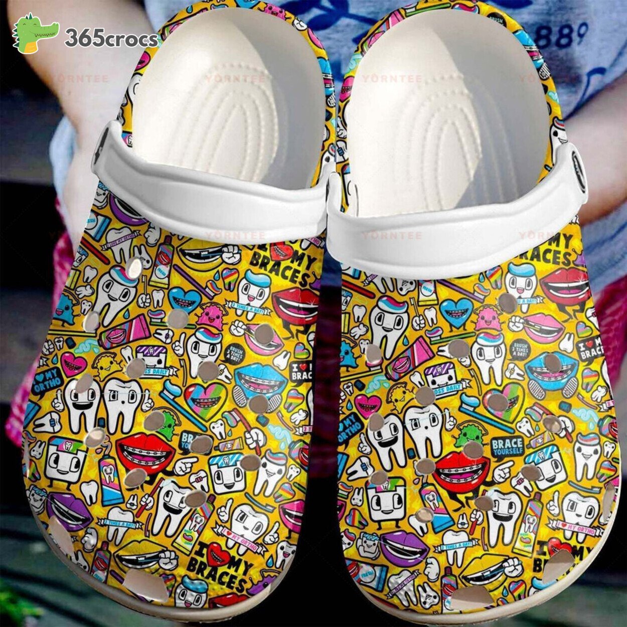 Dentist Braces Appreciation Lover's Rubber Comfortable Clog Shoes