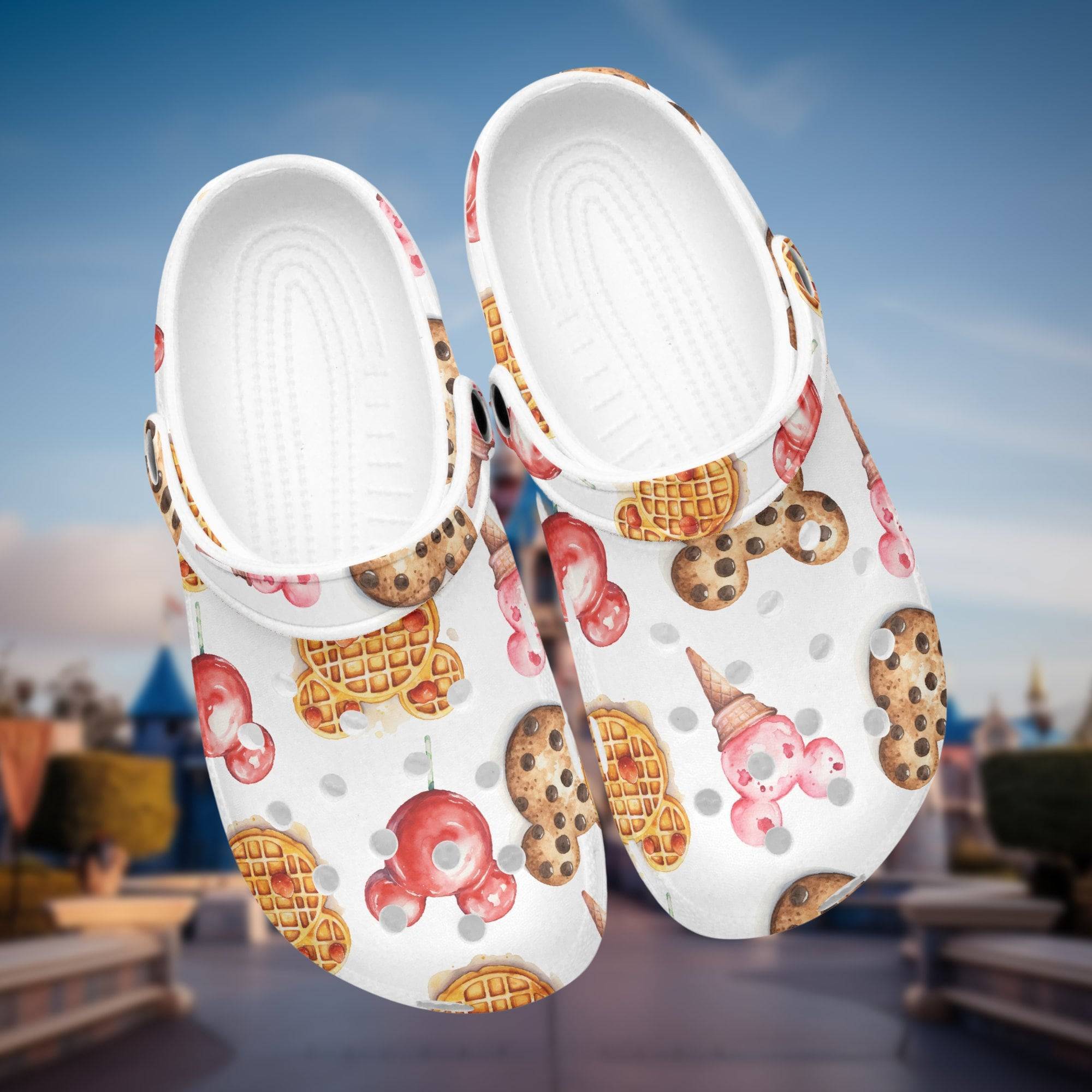 Disney Snacks Treats World Disneyland Shoes Crocs Lover Sandals Design