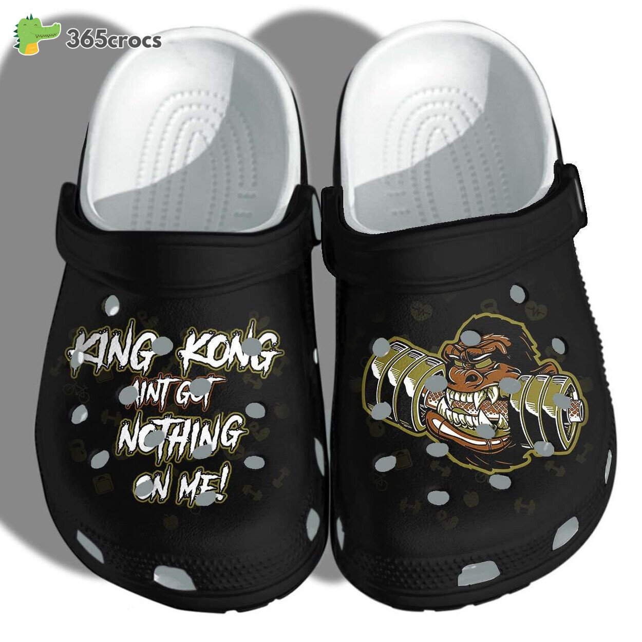 Flex Those Muscles Gym King Kong Weightlifting Inspired Classic Clog