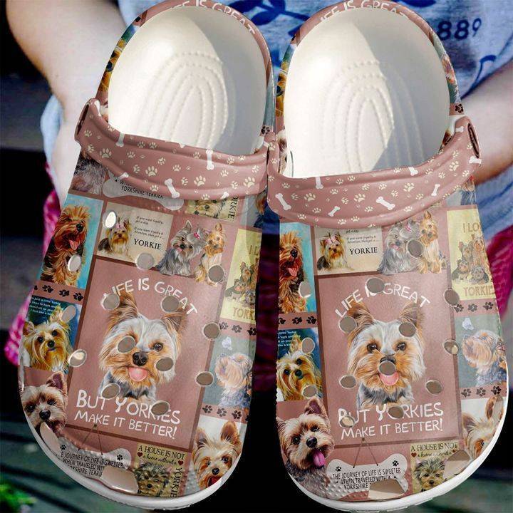 For Yorkies Lover Rubber clog Crocs Shoes 365crocs