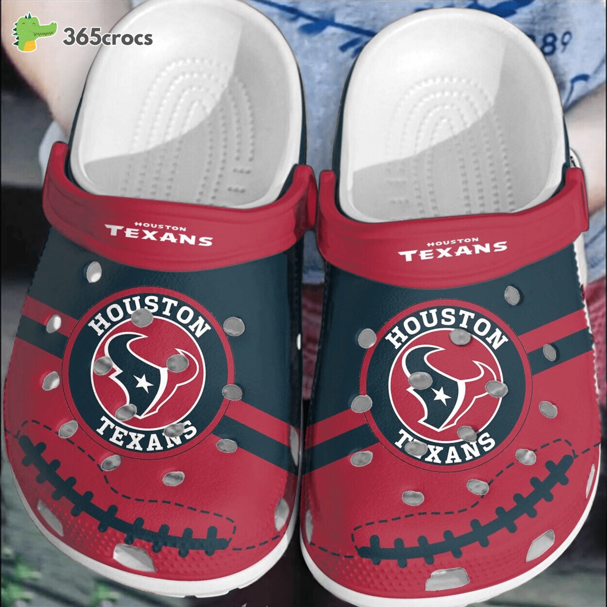 Houston Texans NFL Comfortable Crocs Clog Footwear Design Signature