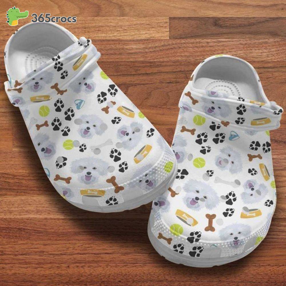 Maltese Face Dog Paw And Bones Malteses Happy International Dog Day Crocs Clog Shoes 365crocs