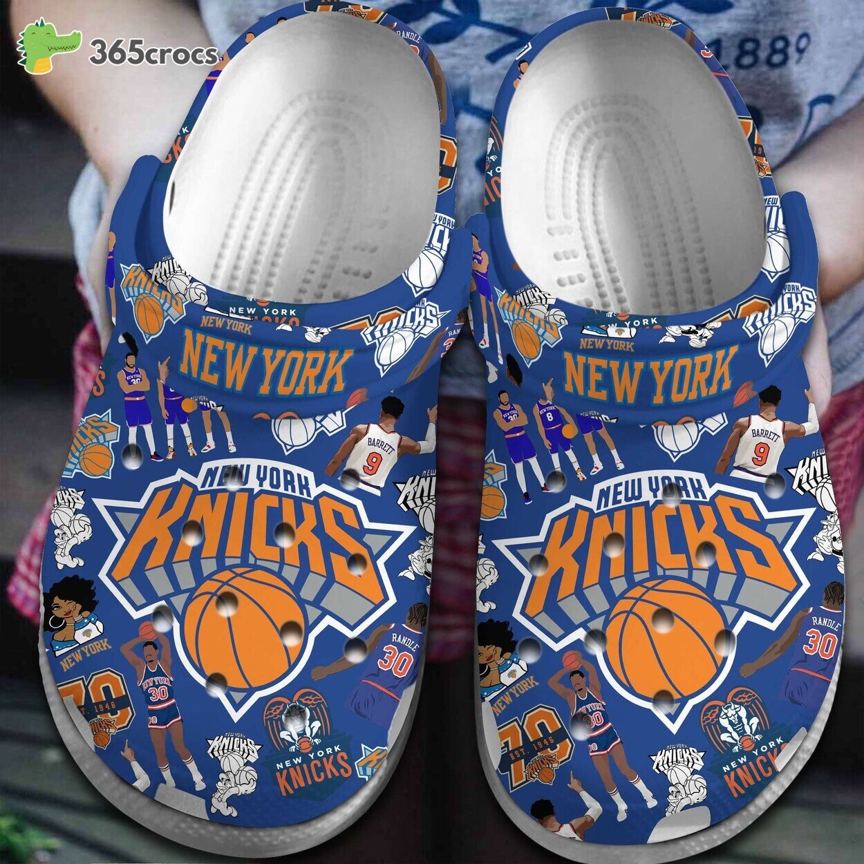 New York Knicks NBA Basketball Inspired Comfortable Unique Clog Shoe