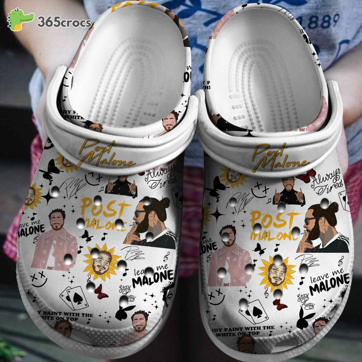 Post Malone Themed Casual Crocs for Laid Back Summer Days 365crocs