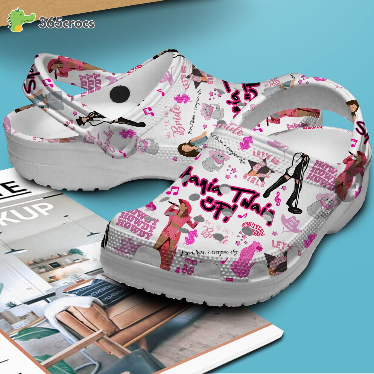 Shania Twain Country Pop Vibes Comfortable Crocs Clogs Music Collection