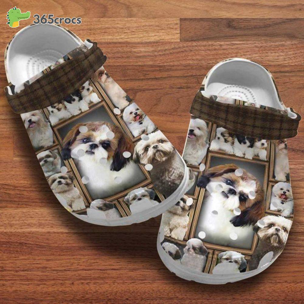 Shih Tzu Dogs Classic Clog, Shih Tzu Band Clog, Perfect Gift For Son