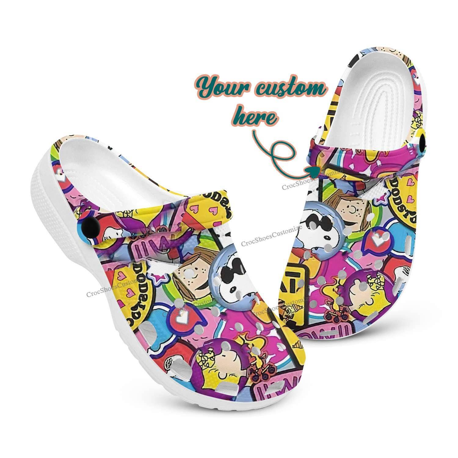 Snoopy Dog Charlie Brown Peanuts Cartoon Crocs Gift 365crocs