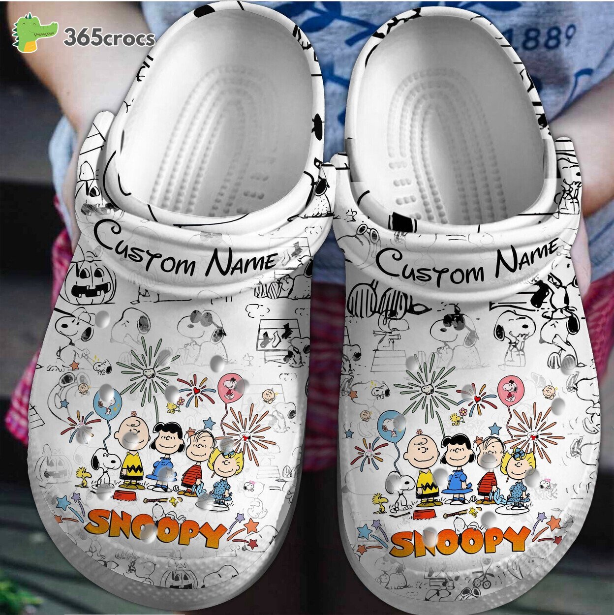 Snoopy Peanuts Themed Comfortable Crocs Clogs Cartoon Footwear 365crocs