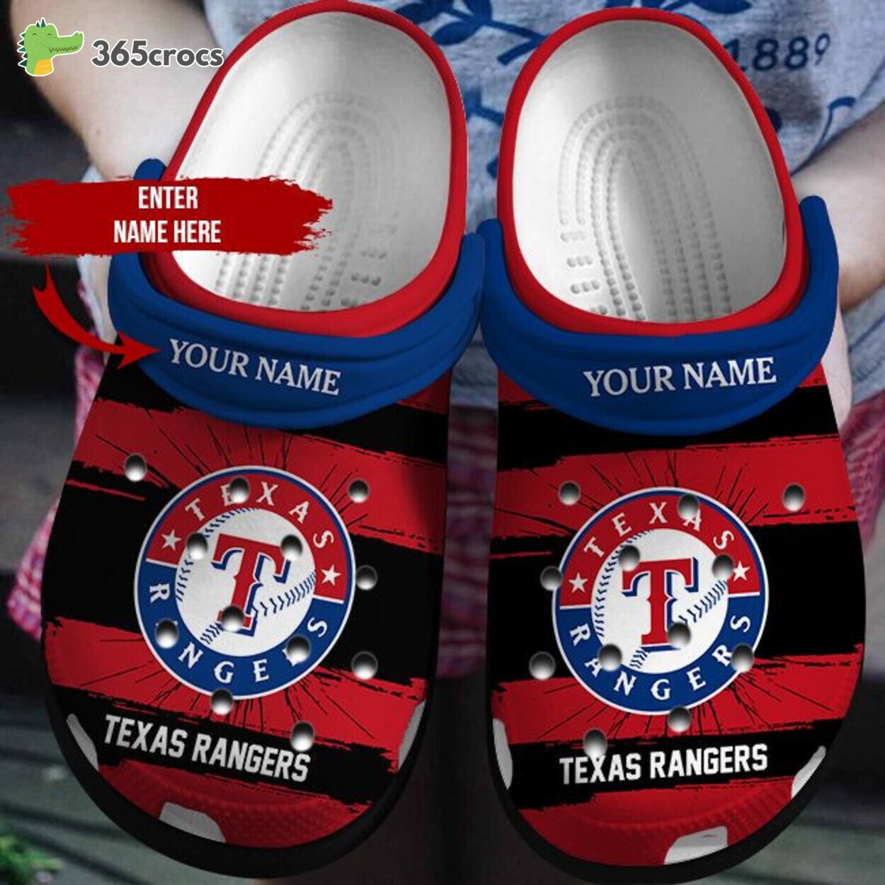 Sports Fans Joy Personalized Rangers Signature Clog Footwear 365crocs