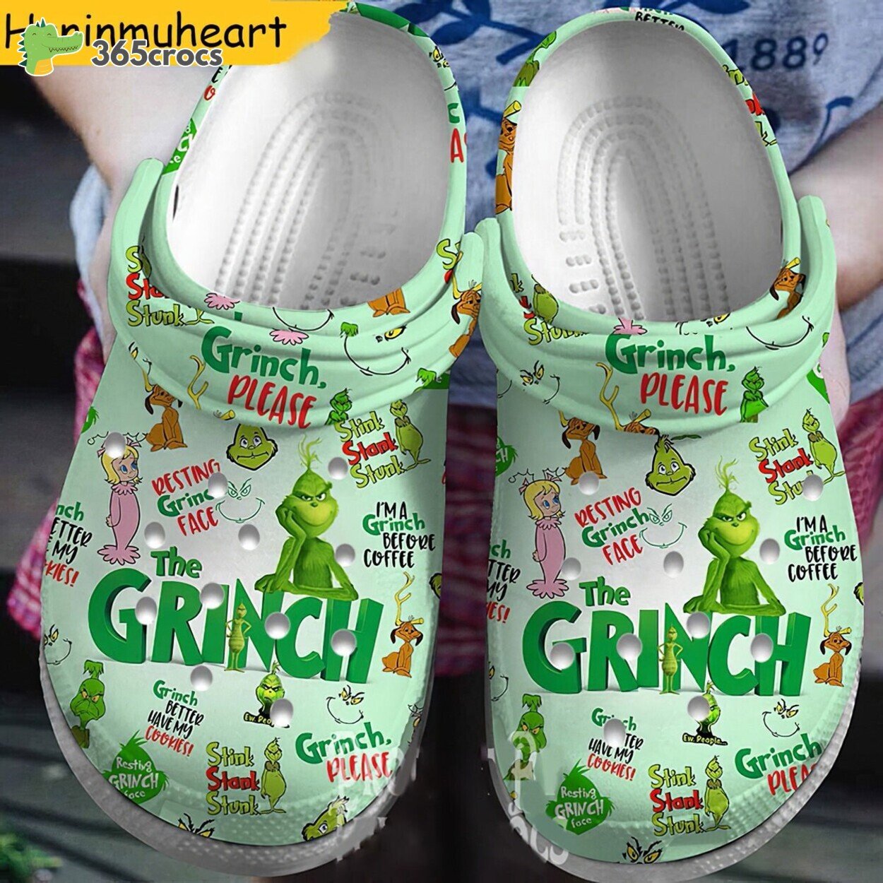 The Grinch Christmas Theme Holiday Spirit Crocs for All 365crocs