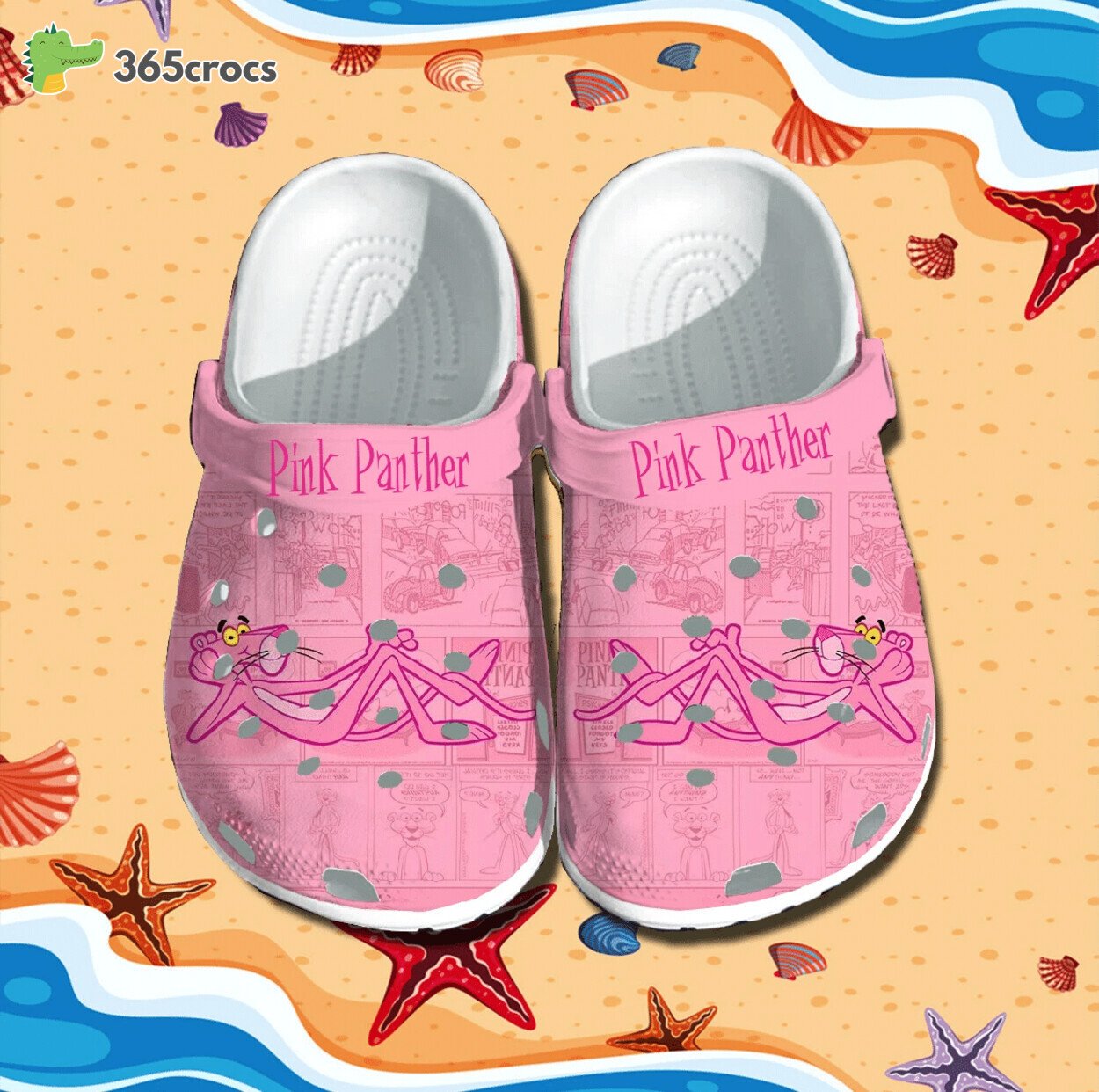 The Pink Panther Inspired Comfort Footwear Unique Clog Shoes 365crocs