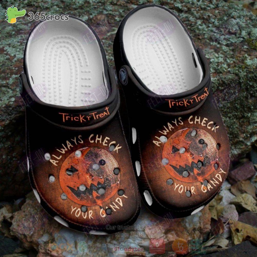 Trick 'r Treat Always Check Your Candy Crocs Clog Shoes - 365crocs